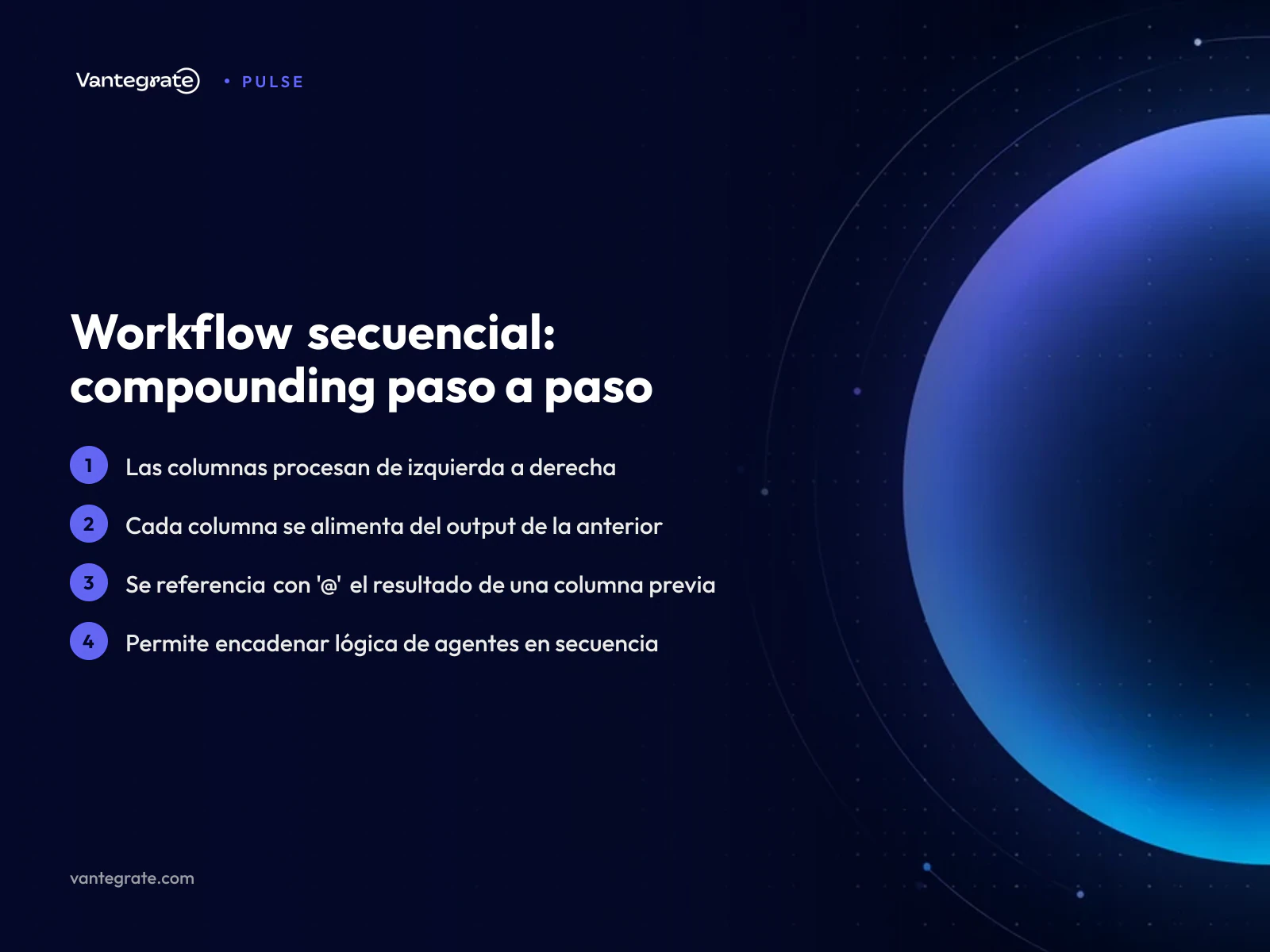 Diagrama de flujo que muestra columnas de una hoja de cálculo conectadas, donde la salida de una es la entrada de la