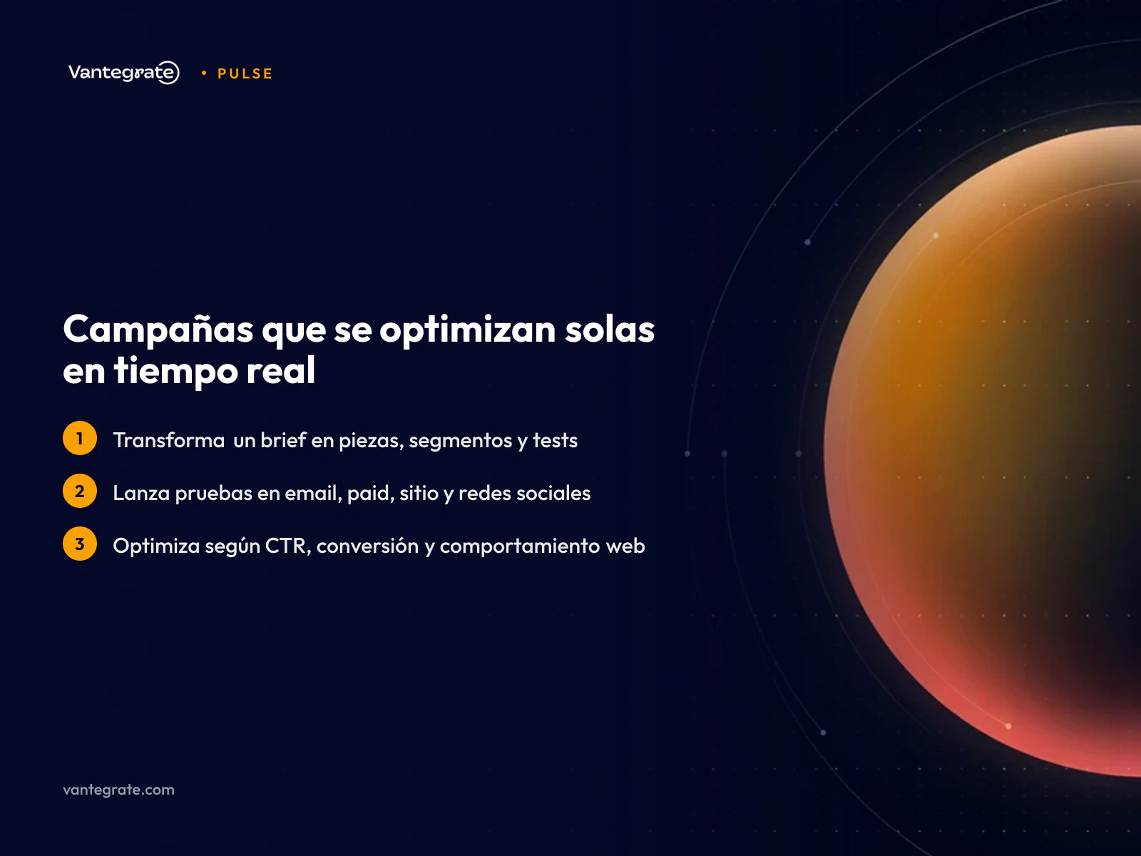 Infografía sobre cómo la IA agentic crea y optimiza campañas de marketing en tiempo real, con métricas.