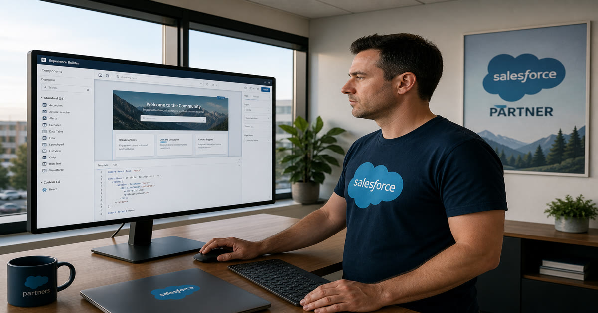 Experience Cloud con React: portales Salesforce multi-framework (más allá de Aura)
