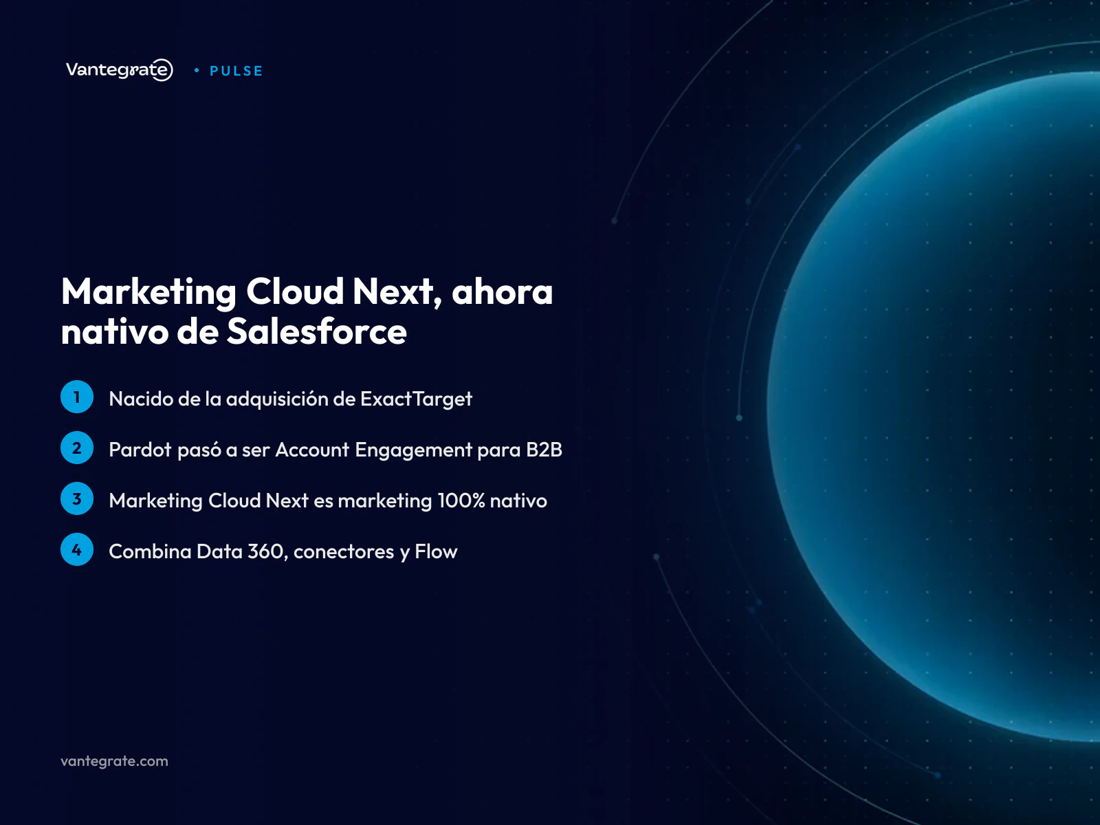 Infografía sobre el origen de Marketing Cloud y su nueva integración nativa en Salesforce.