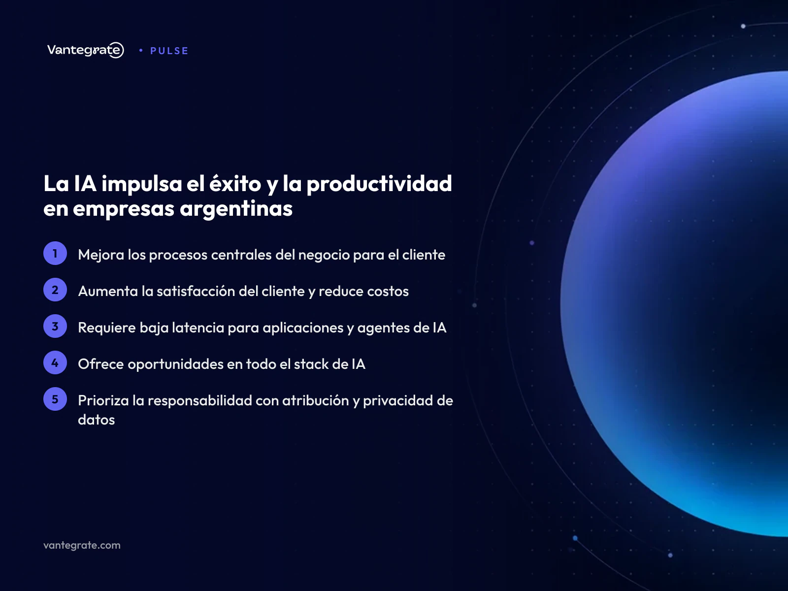 Diagrama que muestra la IA mejorando procesos de negocio, reduciendo costos y aumentando la satisfacción del cliente.
