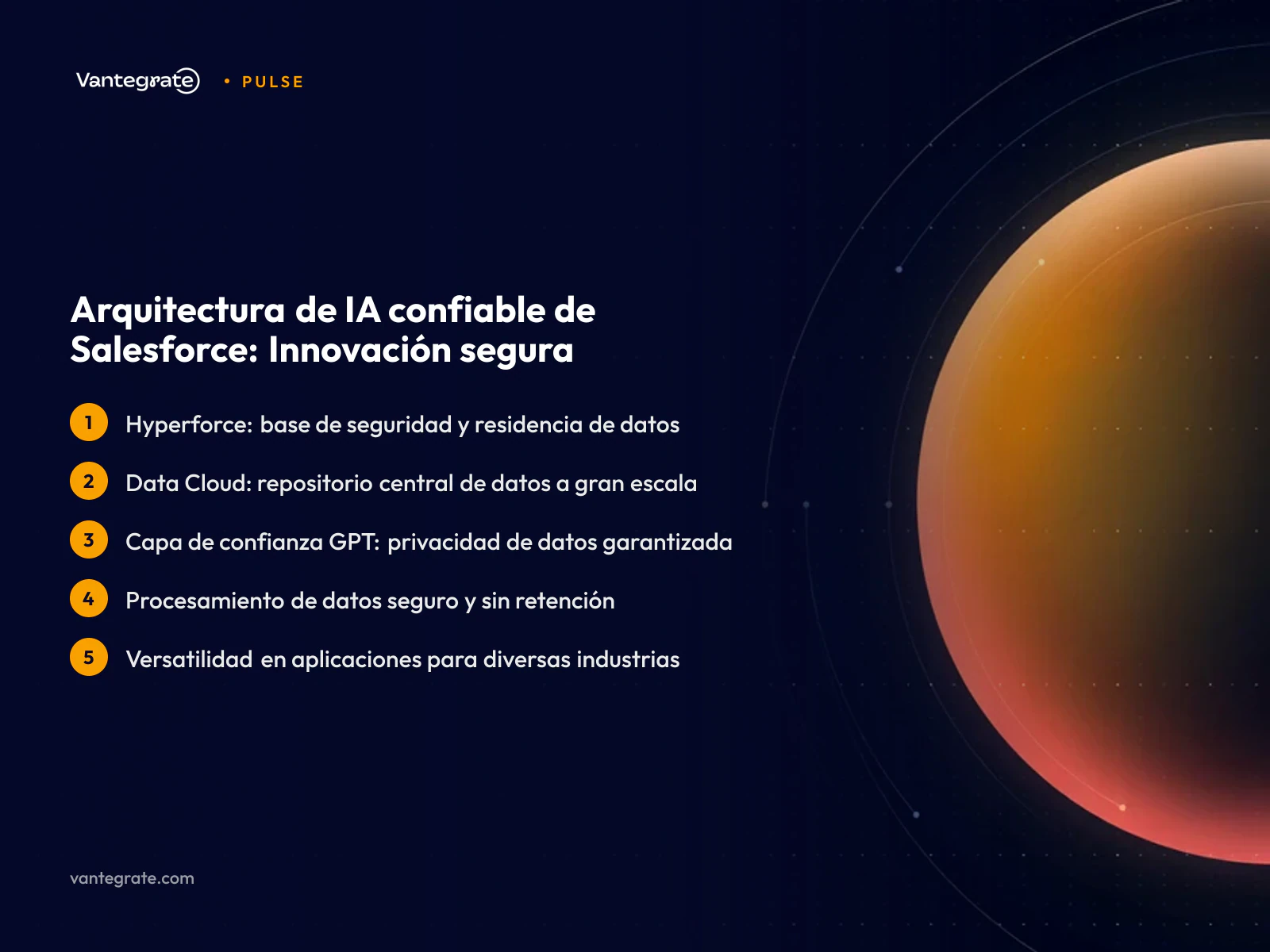 Ilustración de la arquitectura de nube de IA confiable de Salesforce, mostrando Hyperforce, Data Cloud y la capa de confianza