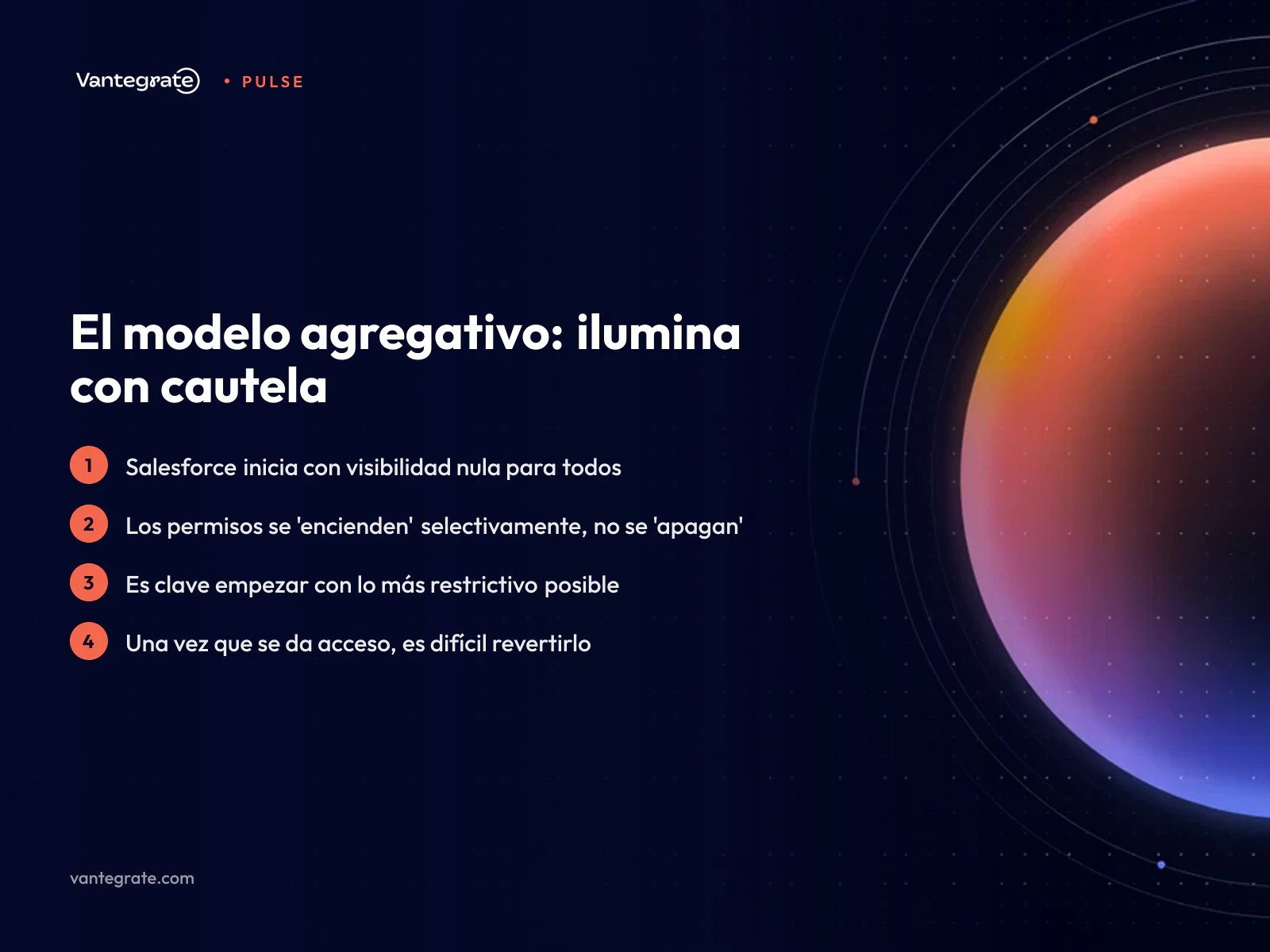 Infografía que representa una sala oscura con focos de luz que iluminan áreas específicas, simbolizando el modelo agregativo