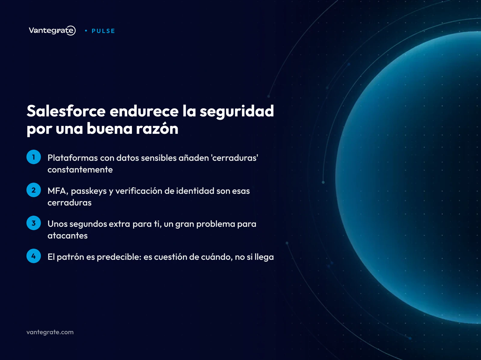 Infografía explicando por qué Salesforce mejora su seguridad, con candados y dispositivos de seguridad.