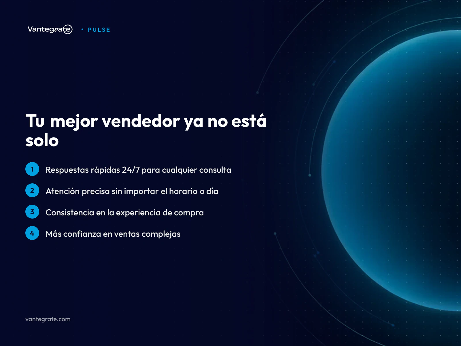 Gráfico que muestra los beneficios de la automatización de ventas para el cliente, como respuestas rápidas y consistencia.