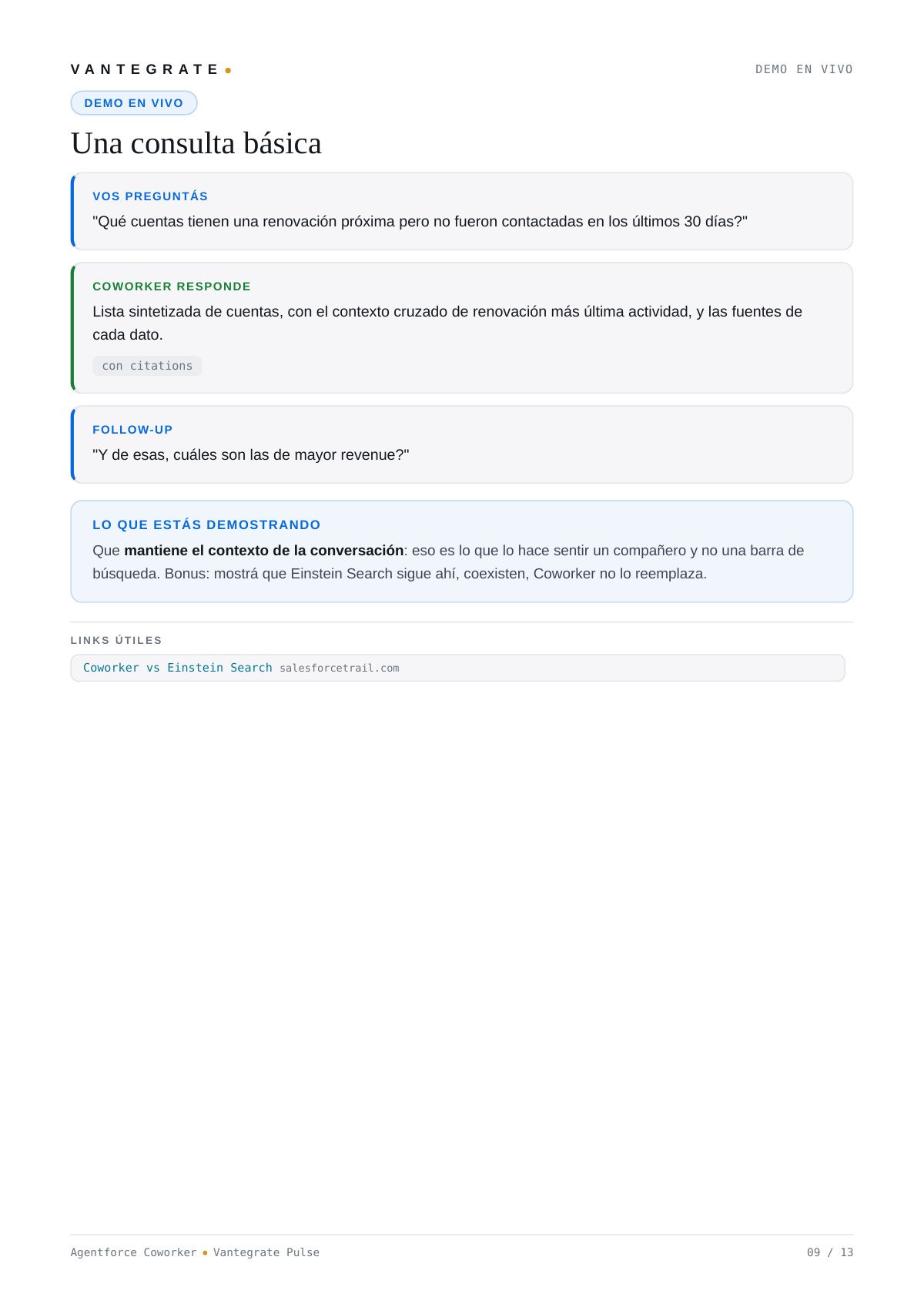 Página 10 de Introducción a Salesforce Agentforce Coworker