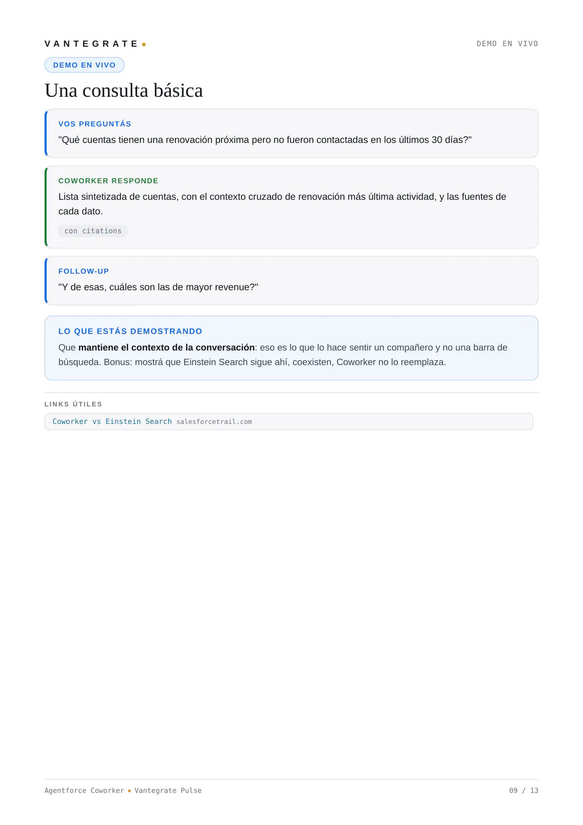 Página 10 de Introducción a Salesforce Agentforce Coworker