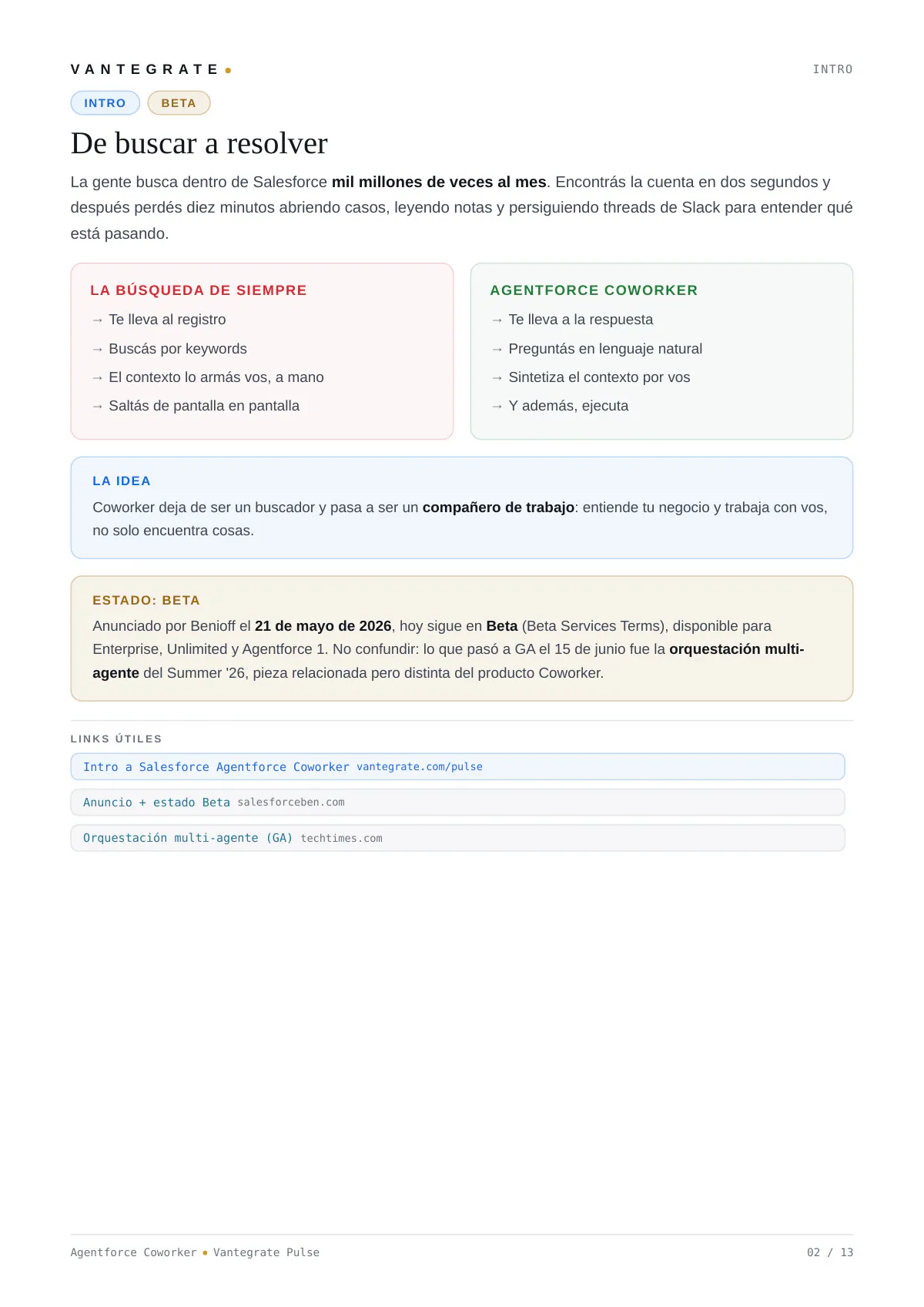 Página 3 de Introducción a Salesforce Agentforce Coworker