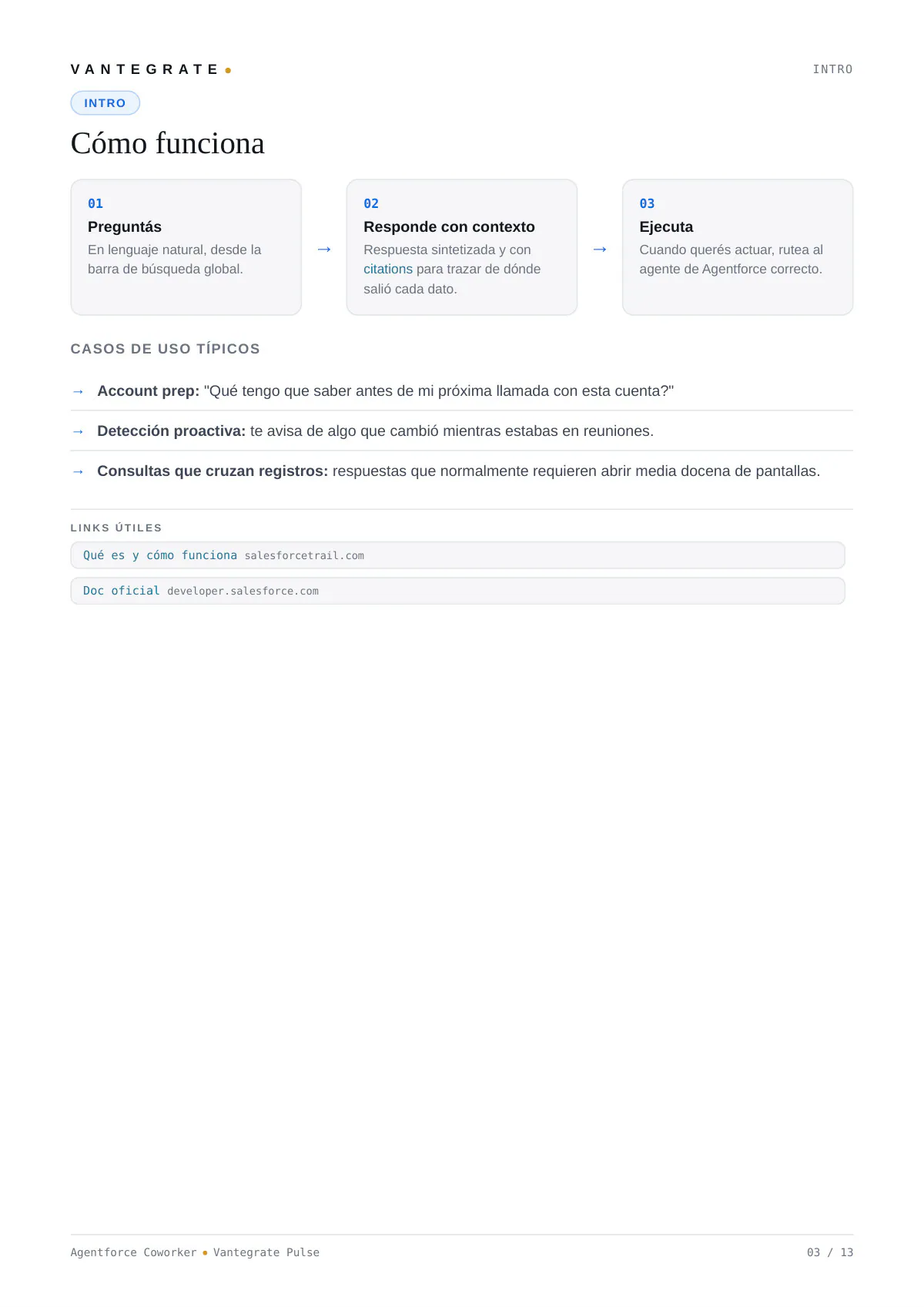 Página 4 de introducción a Salesforce Agentforce Coworker