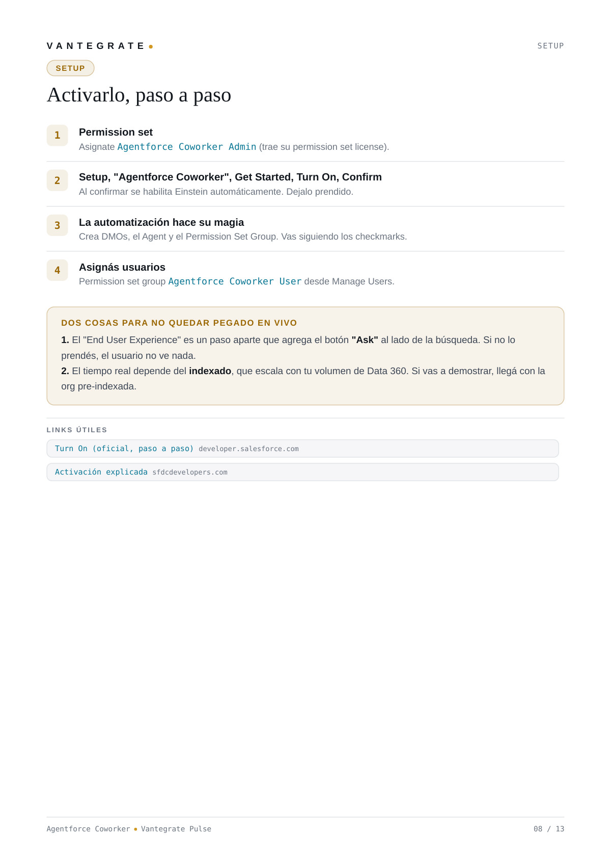 Página 9 de Introducción a Salesforce Agentforce Coworker