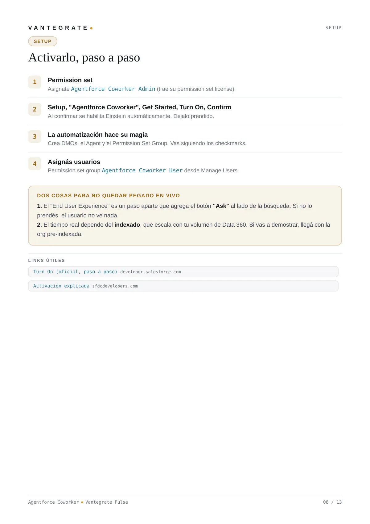Página 9 de Introducción a Salesforce Agentforce Coworker