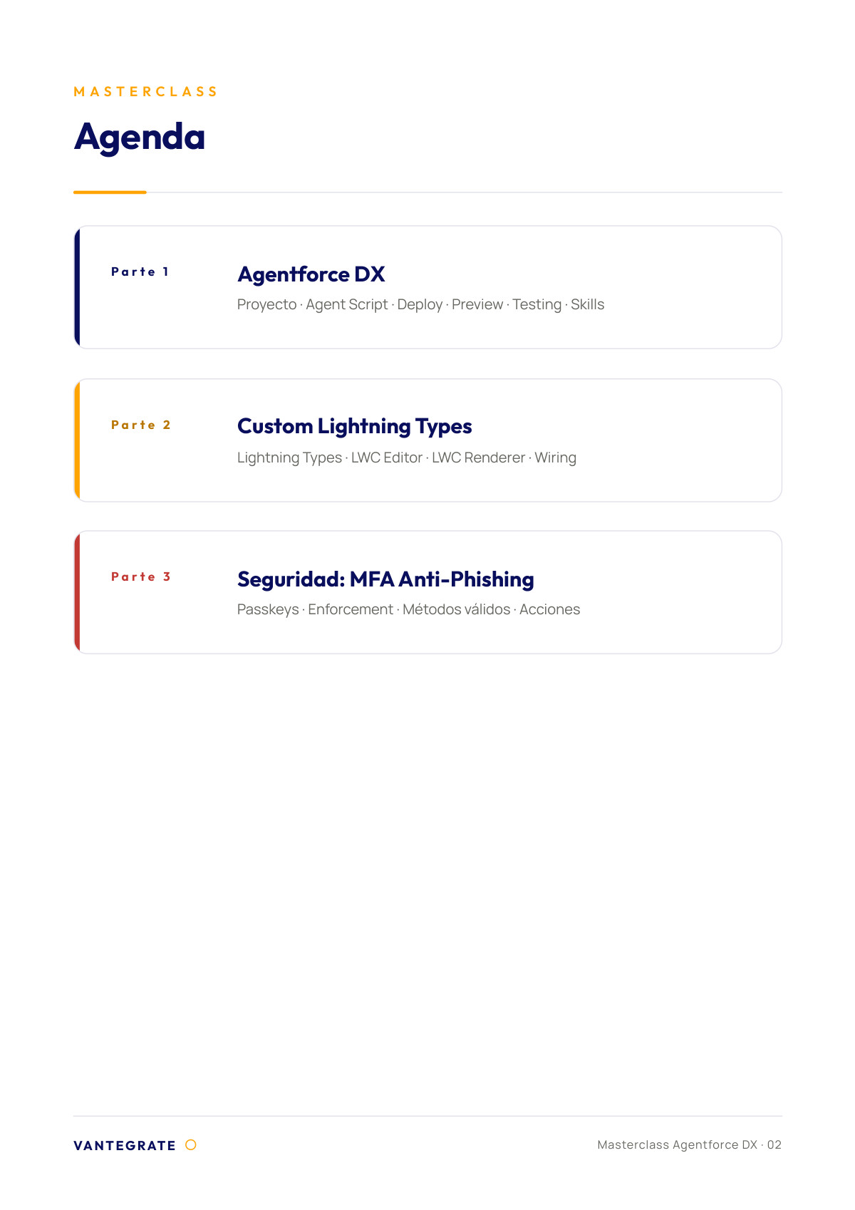 Página 2 de Agentforce DX y MFA resistente a phishing de Salesforce