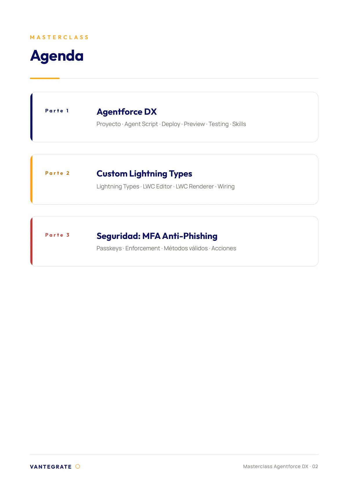Página 2 de Agentforce DX y MFA resistente a phishing de Salesforce