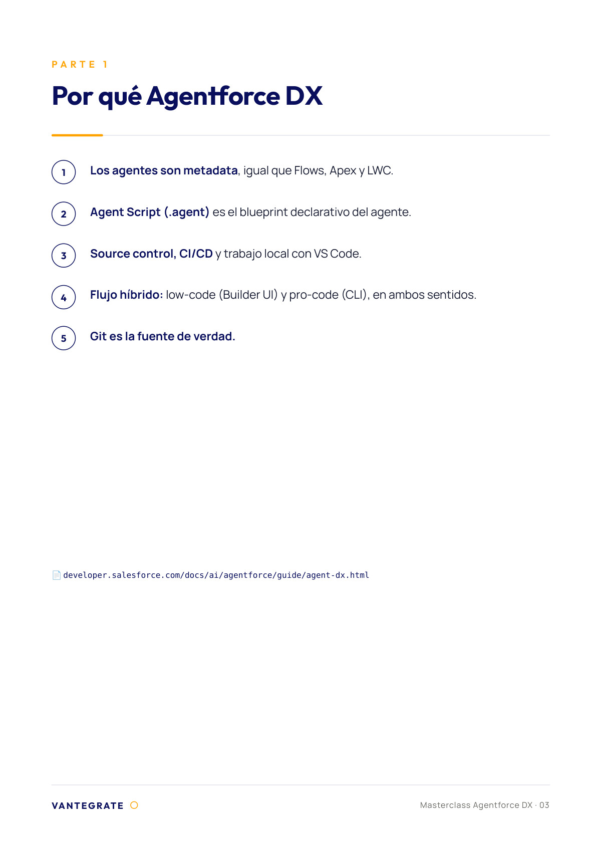 Página 3 de Agentforce DX y MFA resistente a phishing de Salesforce.