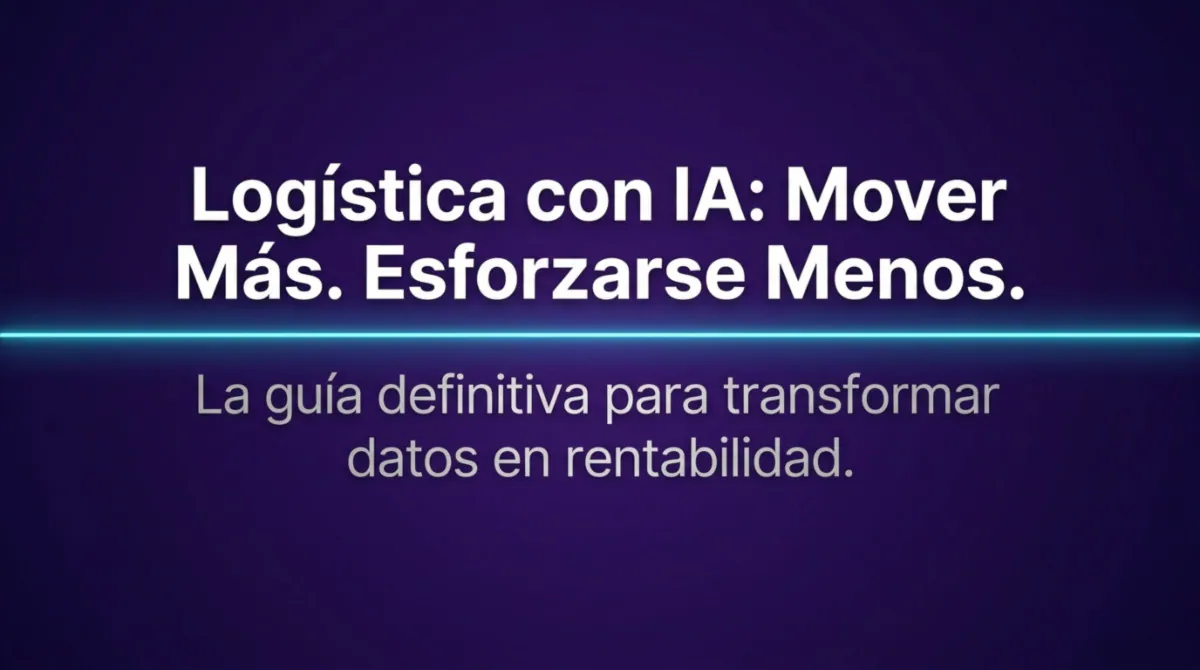 Página 1 de documento sobre IA y logística