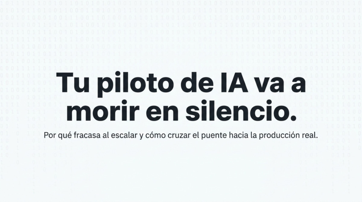 Página 1 de 'Tu piloto de IA va a morir en silencio: Esto es lo que casi nadie hace a Tiempo'
