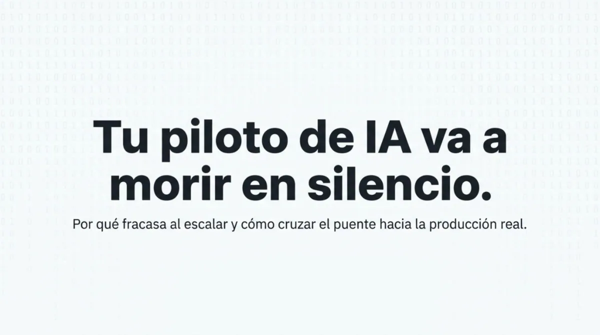 Página 1 de 'Tu piloto de IA va a morir en silencio: Esto es lo que casi nadie hace a Tiempo'