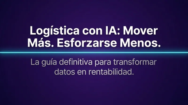 Portada: Guía IA en Logística