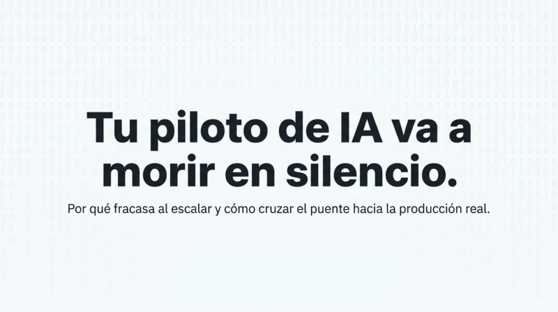 Portada: Evita el fracaso de tu piloto IA