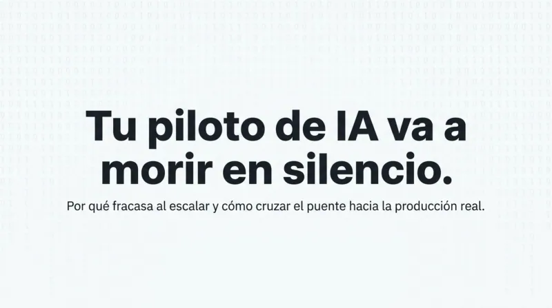 Portada: Evita el fracaso de tu piloto IA