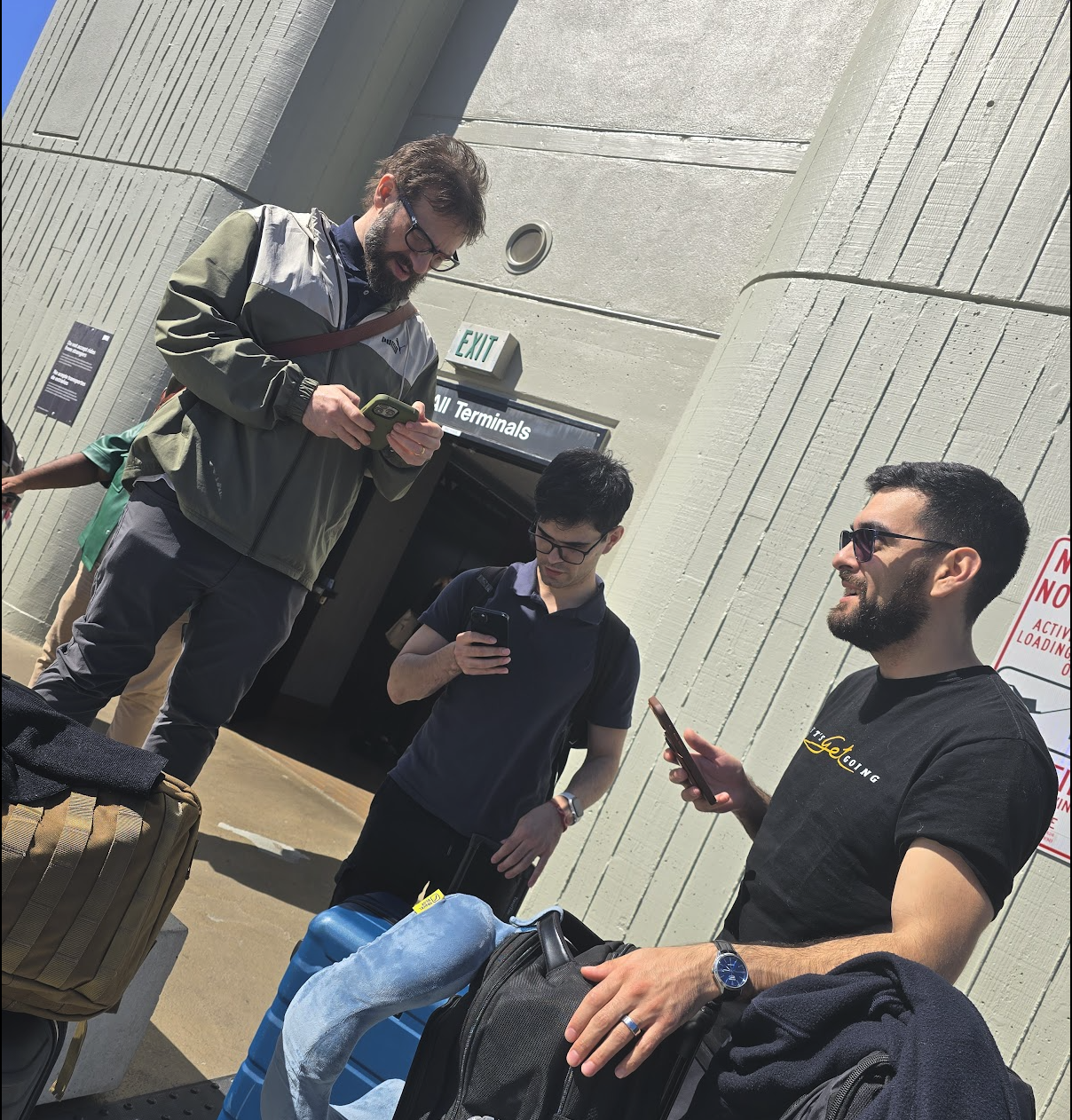 Equipo Vantegrate en el aeropuerto
